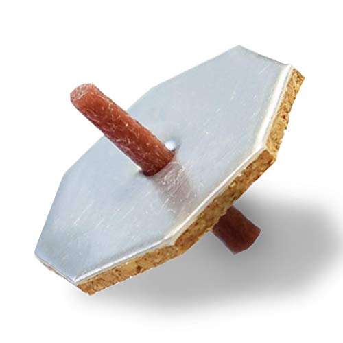 Ner Mitzvah Octagon Floating and Cotton Wicks, Cork Disc Holders for Oil Cups, Bonus Wick Removal Tweezers - 100 Count (Approx.) - Image 3