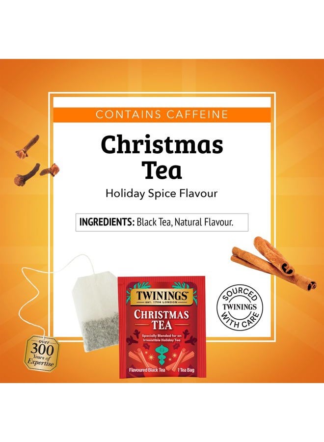 Twinings Christmas Black Tea Individually Wrapped Bags, 20 Count (Pack of 6), Aromatic Cinnamon & Clove, Caffeinated, Enjoy Hot or Iced, 120 Teabags  - Image 4