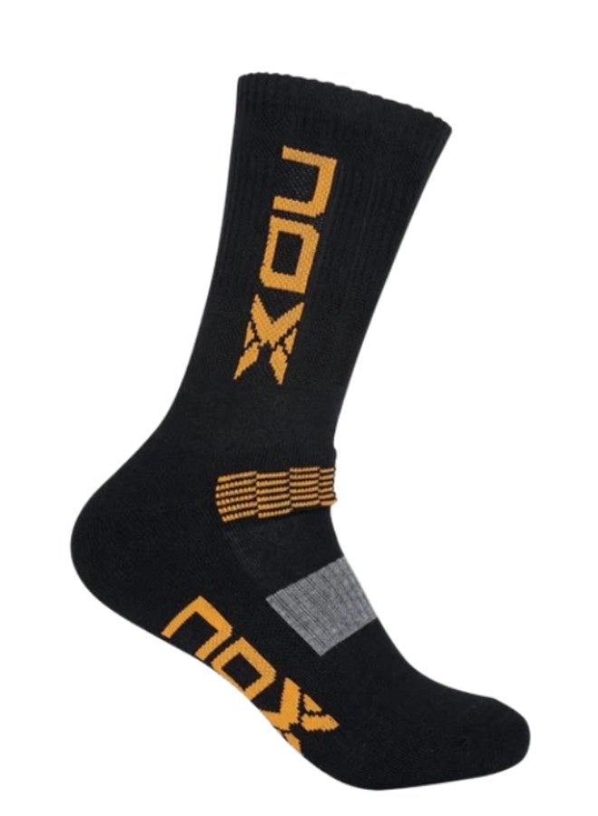 Long Nox Socks Negro/Naranja (39-45)