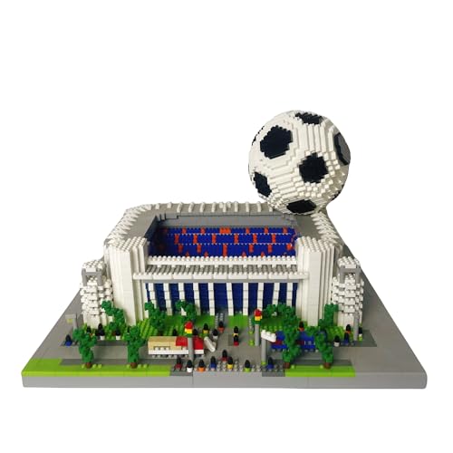 alltogetho 4800pcs Madrid Soccer Stadium with Soccer Ball Micro Mini Building Blocks Toy Set Creating an Exclusive Football Field Proud Exhibits and Gift for Adult Fans Challenging Artistic Works - Image 1