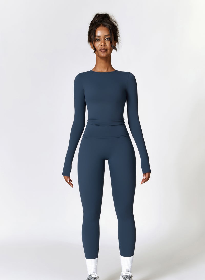 كون.يوغا قميص نسائي بأكمام طويلة - Image 5