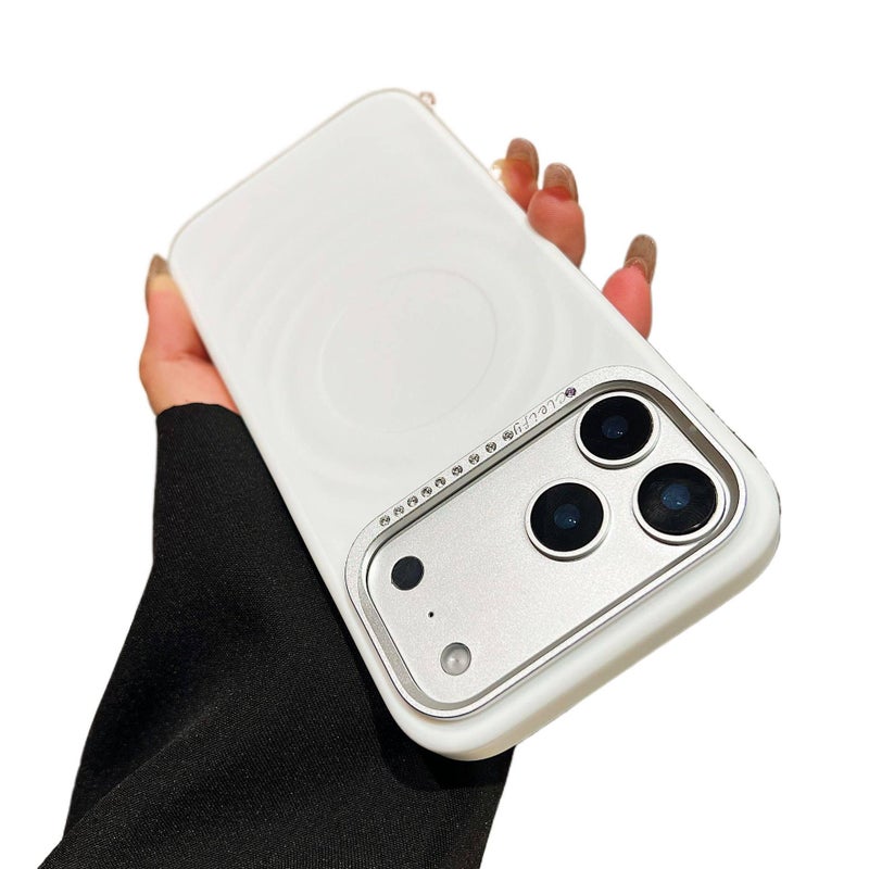 غطاء واقي بAcrylic لـ iPhone 17 / 17 Air / 17 Pro / 17 Pro Max مع حماية من السقوط وملمس ناعم مع مقاوم للصدمات مع مقاوم للخدش باللون أبيض من الأكريليك - Layan Lure - Image 1
