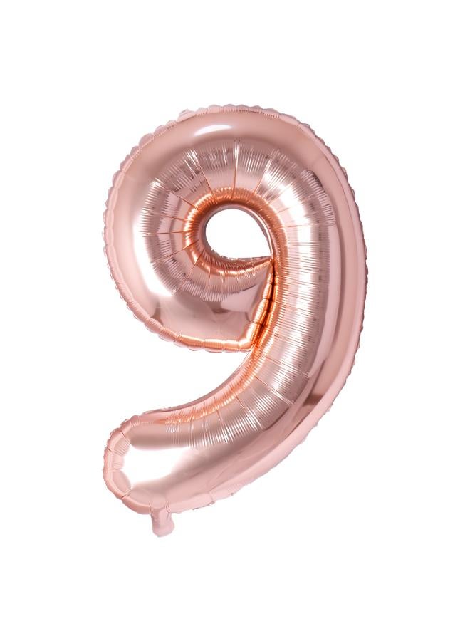 32" Number Balloons Rose gold -9 