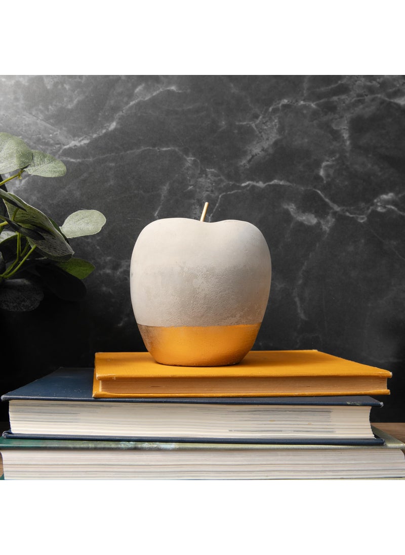 Brenium Brenium Decorative Concrete Apple Modern European AppleShaped Dcor Gold Apples for Home Decoration HandPainted Gold Artificial Fruit Crafts Decorative Fruits Handmade Home Decor 