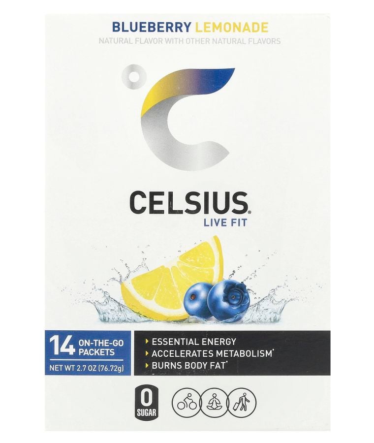 Live Fit Blueberry Lemonade 14 On-The-Go Packets 0.19 oz (5.48 g) Each