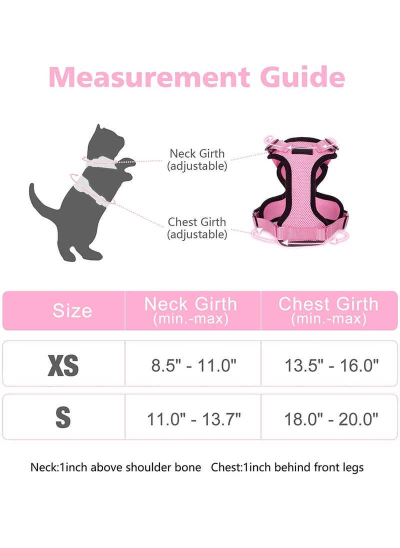 Generic - Cat Harness and Leash Set Escape Proof Safe Adjustable Kitten Vest Harnesses for Walking Easy Control Soft Breathable Mesh Jacket with Reflective Strips for Cats - Image 1