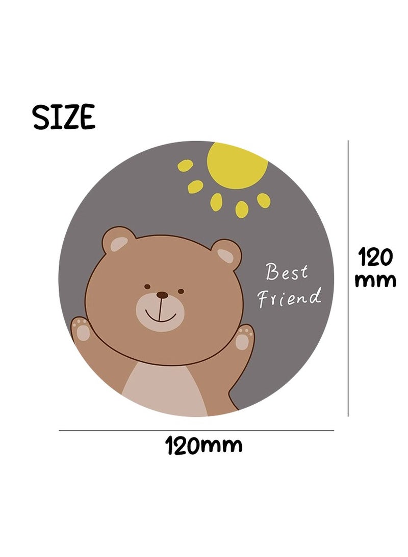 Cute Animal Coasters Set - 4PCS Adorable Bear, Puppy & Cat Design Diatomite Mud Heat-Resistant Cup Pads, Non-Slip & Stain-Proof Tableware Decor for Home/Kids  - Image 2