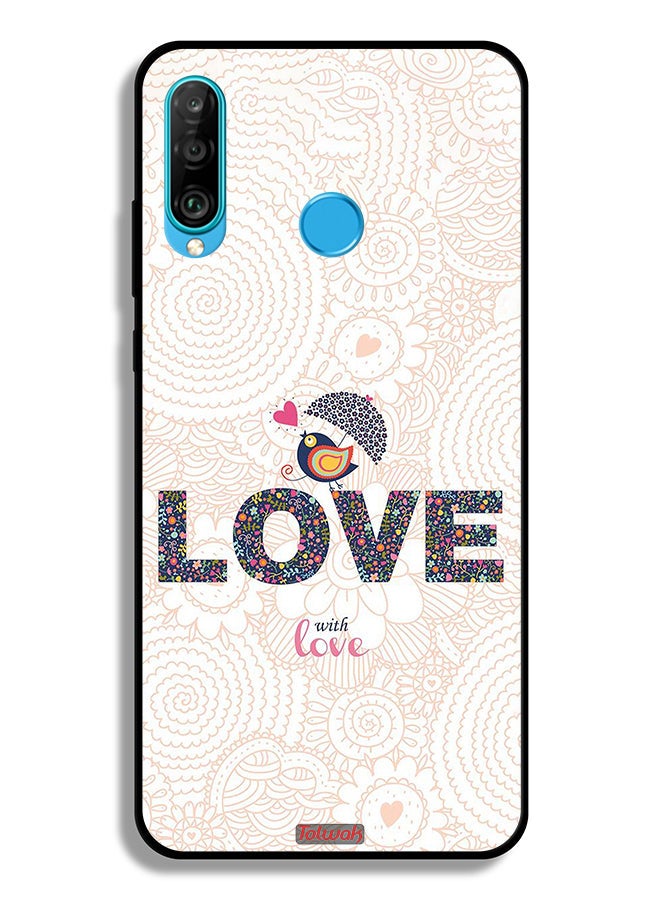Tolwak Huawei P30 lite Protective Case Cover Love With Love - Image 1