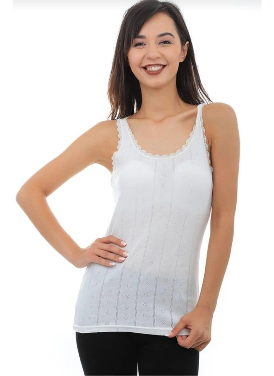 توتكو Passion 0201 Women's Jacquard Thick Strappy Undershirt 6 Pieces