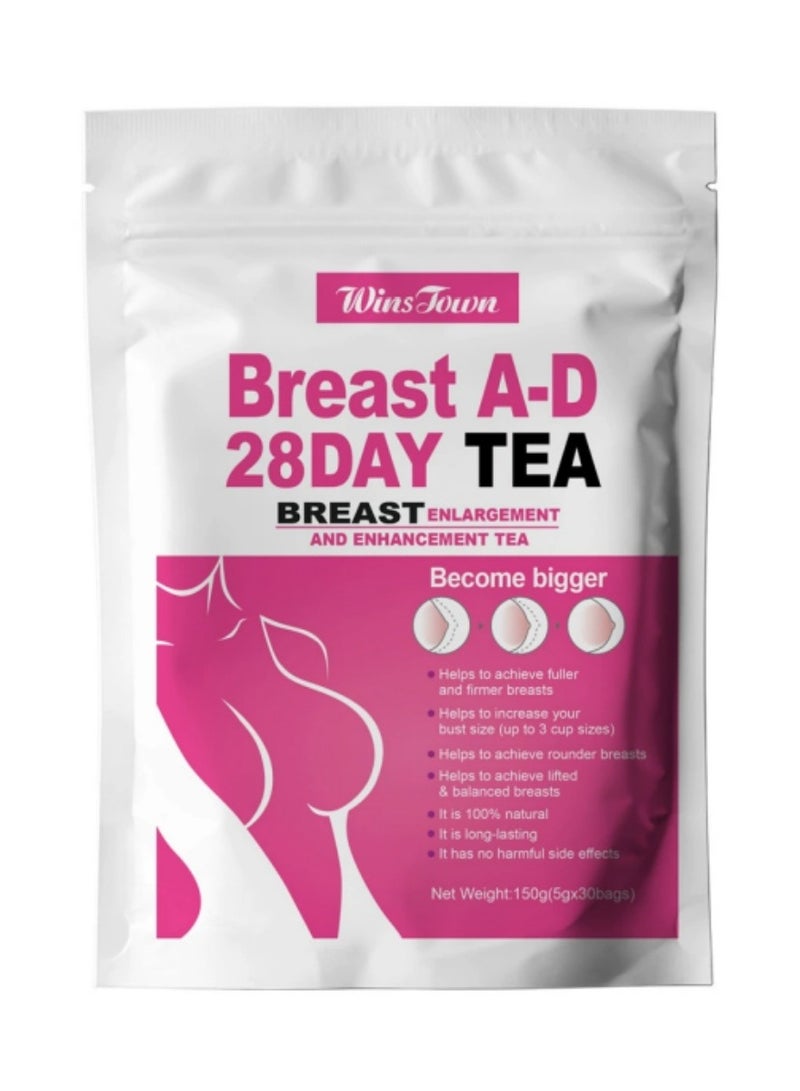 Wins Town 28 Days Tea Nature Herbal Breast Enlargement and Enhancement Tea 30 Tea bags - Image 5