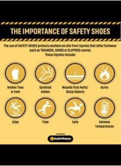 Steel Toe Light Weight Safety Shoes for Men - Slip Resistant, Comfortable & Antistatic Shoes - pzsku/Z28D2AA7515278A4A697AZ/45/_/1689155287/301ae799-f200-4a40-8260-a56dc412e38e