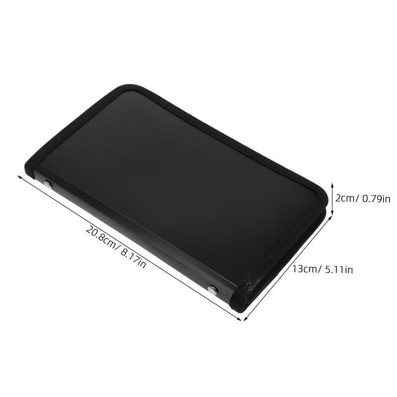 Mini Accordion File Organizer Expanding Document Folder with Zipper Closure Portable Travel Storage for Papers Receipts Cards - Image 3