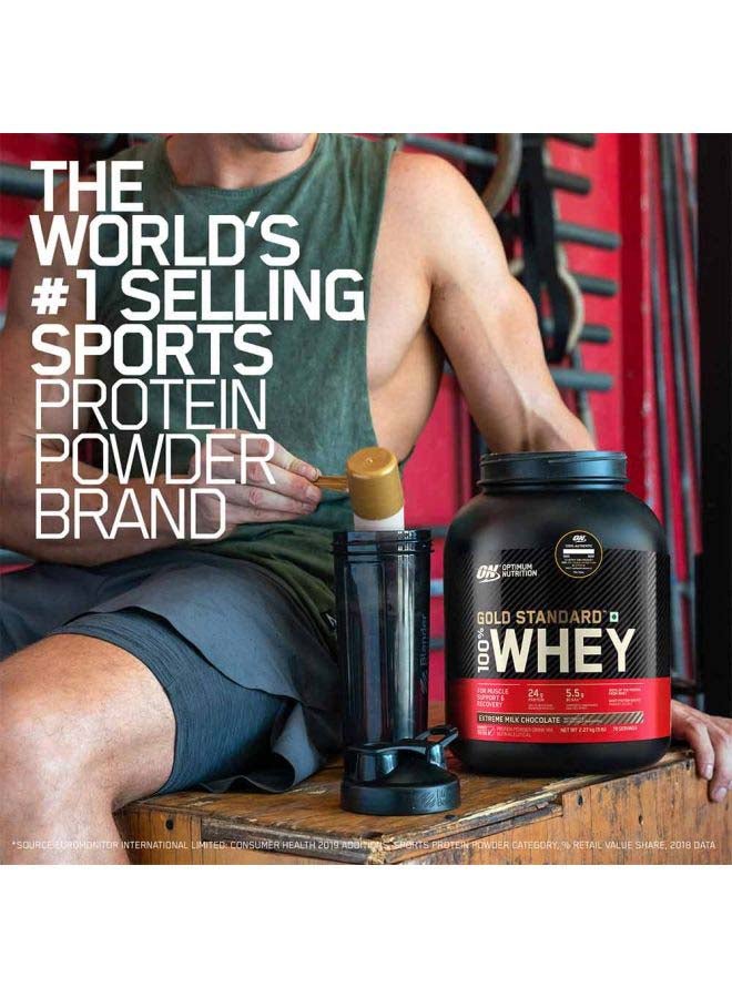 Optimum Nutrition Gold Standard 100% Whey Protein Powder Extreme Milk Chocolate -2.27 Kg - Image 4