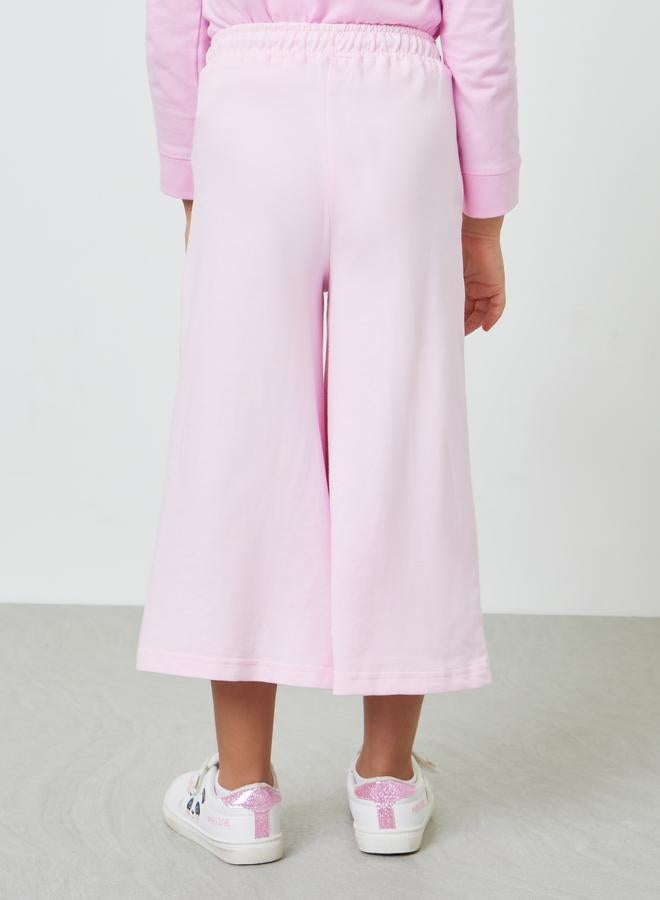 Styli Girls Cotton Cropped Wide Leg Joggers - Image 3