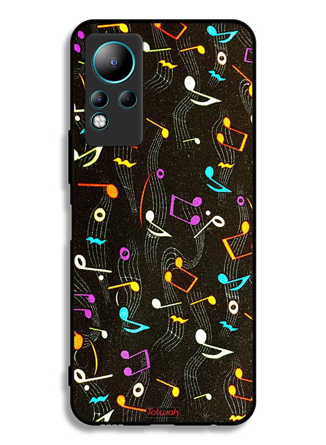 Tolwak Infinix Note 11 Protective Case Cover Music Fabric Pattern - Image 2