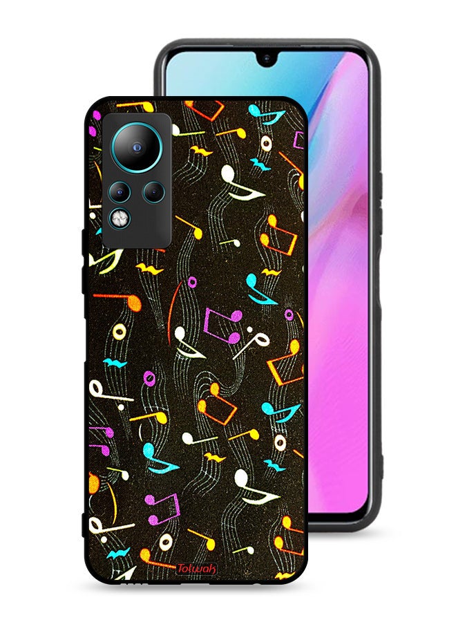 Tolwak Infinix Note 11 Protective Case Cover Music Fabric Pattern - Image 1