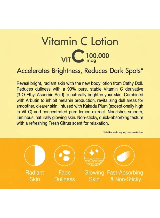 Cathy Doll Radiant Citrus Glow Brighten your skincare routine with a refreshing citrus-inspired body lotion, enriched with vitamin C and nourishing ingredients to leave skin feeling soft, smooth, hydrated, and beautifully radiant throughout every day. - Image 5