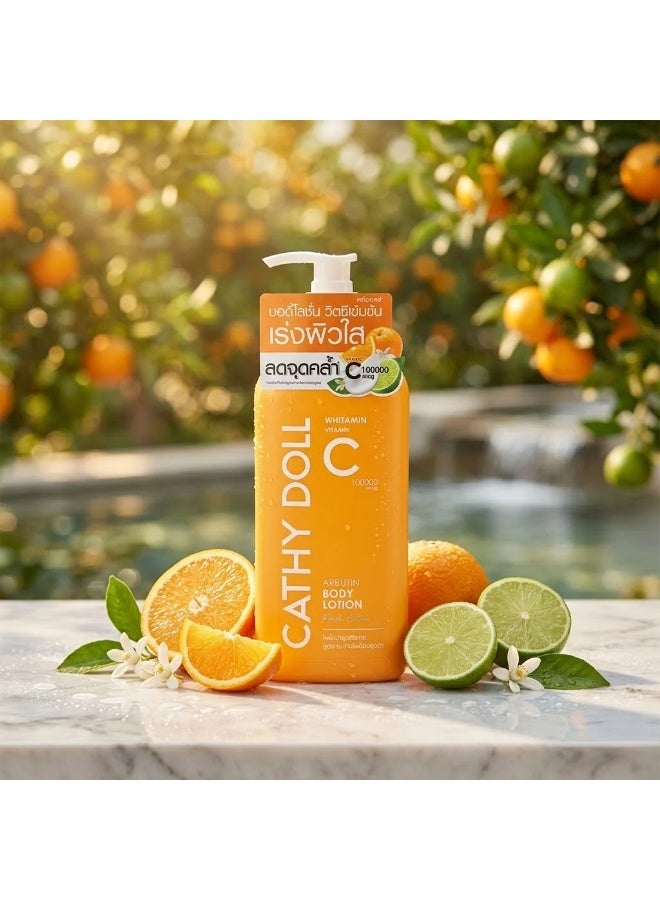 Cathy Doll Radiant Citrus Glow Brighten your skincare routine with a refreshing citrus-inspired body lotion, enriched with vitamin C and nourishing ingredients to leave skin feeling soft, smooth, hydrated, and beautifully radiant throughout every day. - Image 1