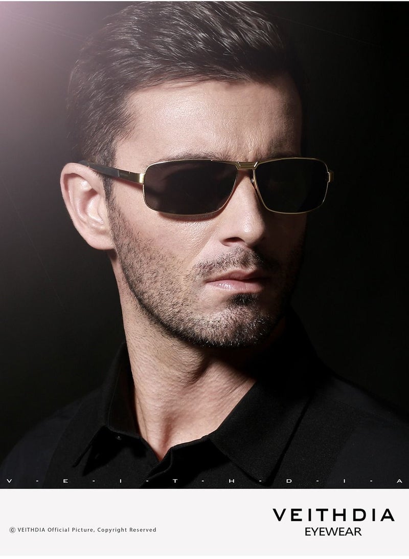 Veithdia Men's polarized sunglasses, UV resistant sunglasses, leg anti slip eye sunglasses - Image 4