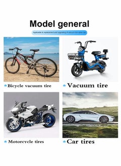 KASTWAVE Car Tire Valve Cap, 12PCS Blue Fluorescence, Bike Motorcycle Noctilucous Illuminated Valve Cap, Universal Wheel Valve Caps for Car Truck Motorcycles Bike Tires, Need Sunlight to Absorb Energy  - Image 4