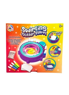 RMS Swirling Glitter Storm – Spin And Paint Kit With Glitter, Cards, And Paint Station  - Image 1