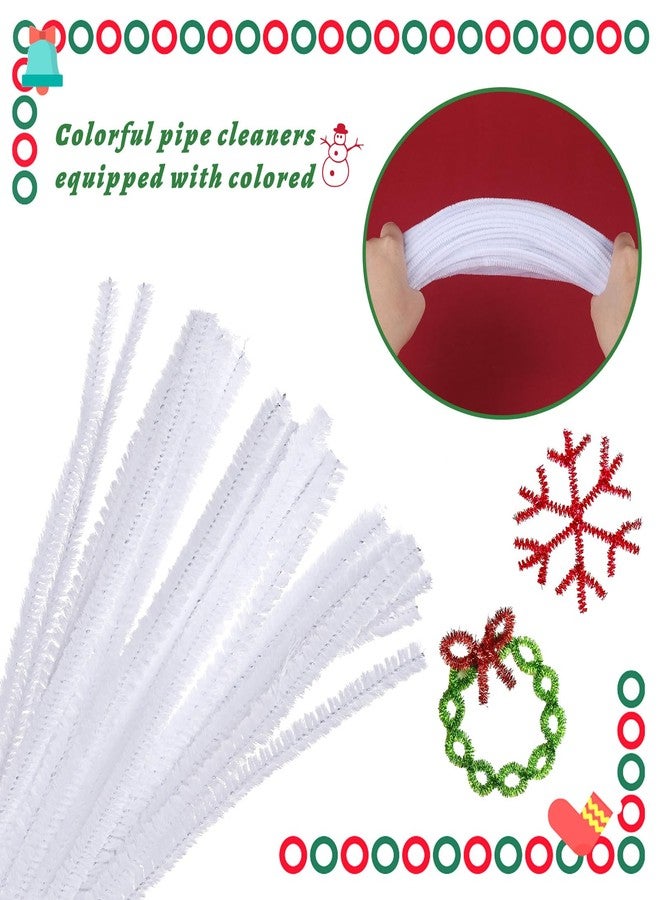 Iuuidu Pipe Cleaners Chenille Stem, 300PCS Pipe Cleaners Craft Supplies, Fuzzy Sticks Pipe Cleaner Brush for DIY Art Creative Craft Decoration - Image 3