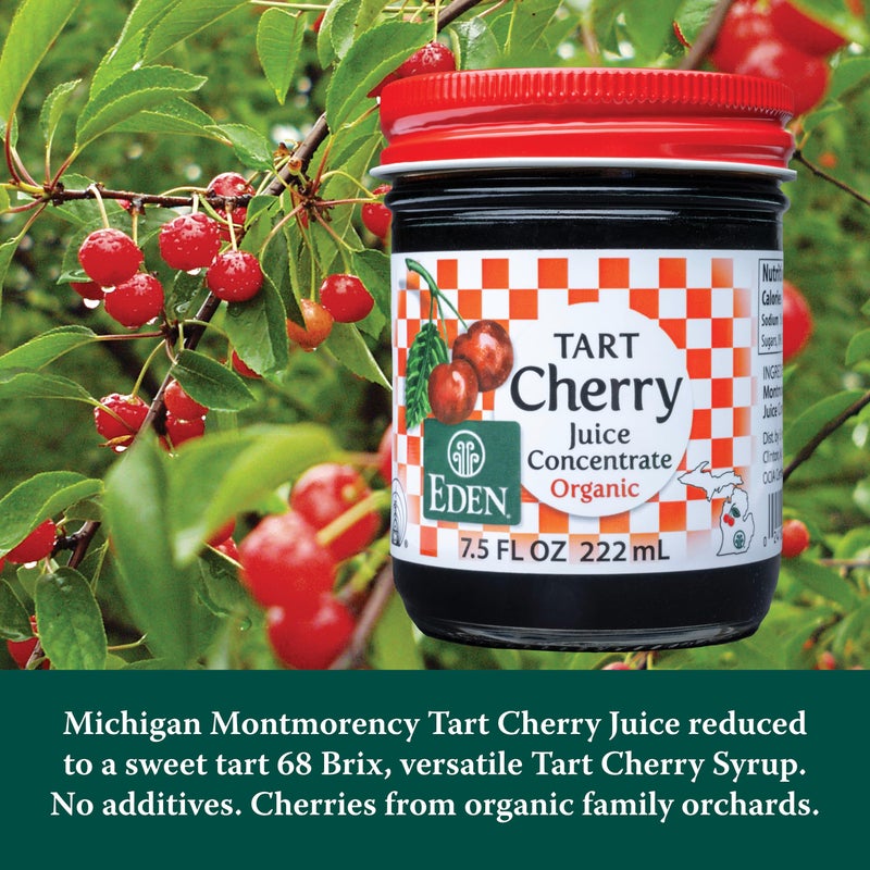 Eden Organic Montmorency Tart Cherry Juice Concentrate, 68 Brix, No Artificial or Refined Sugars, Michigan Cherries, 7.5 Fl Oz - Image 3