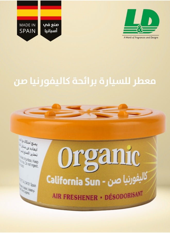 L&D L&D Spanish Air Freshener Organic Scent Fragrance for Car (California sun)  - Image 1
