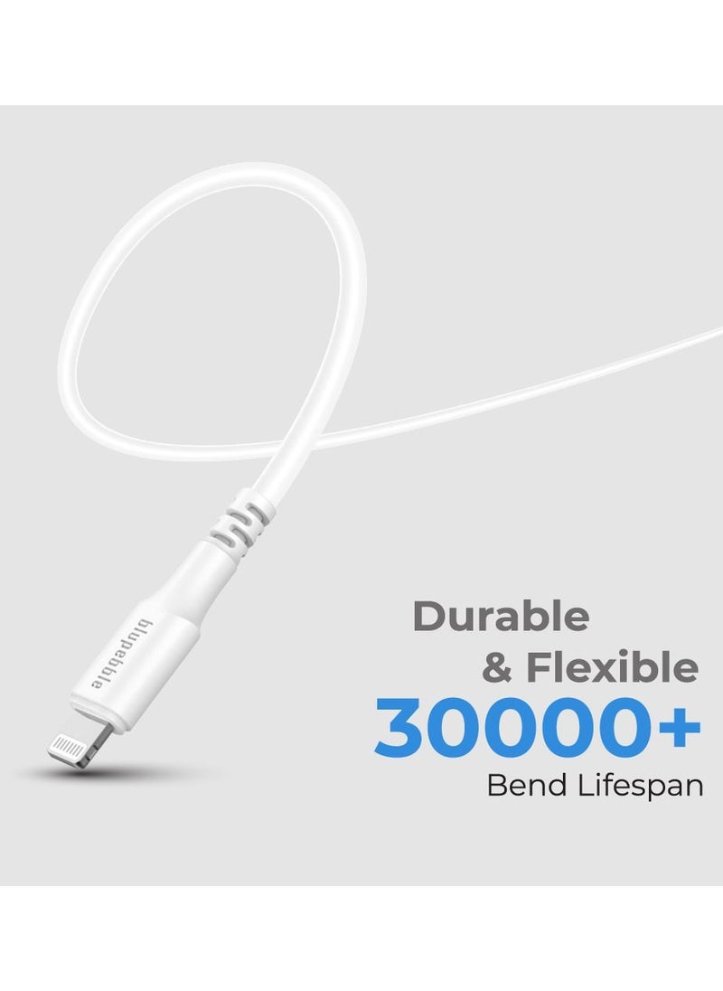blupebble - PowerFlow MFi USB-C to Lightning Cable 1.2 Meter - Image 1