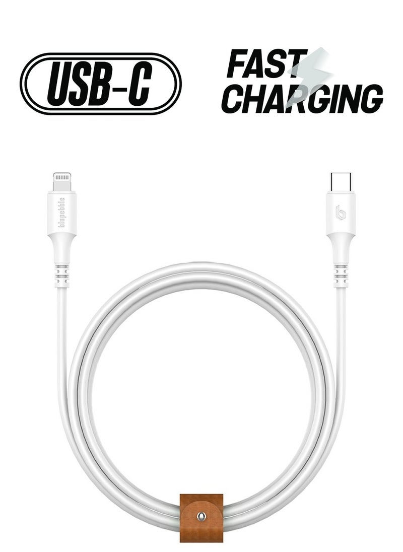 blupebble - PowerFlow MFi USB-C to Lightning Cable 1.2 Meter - Image 1