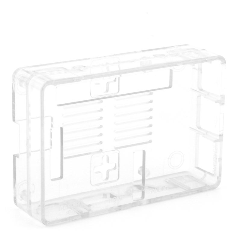 Raspberry Pi Protective Case: Transparent High-Quality ABS Material - Innovative Design With Efficient Heat Dissipation Cooling Fan, Wall Mount Capability For Raspberry Pi 3B/3B+ Full Access To Contro - Image 1