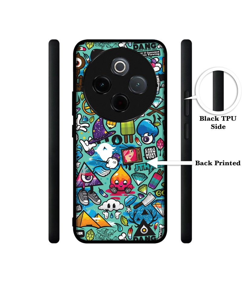 Casotec Crazy Design Premium 2D Printed Metal Back Case Cover for Vivo T4 5G / Y300 Pro 5G / Y300 Pro Plus 5G / iQOO Z10 5G - Image 2