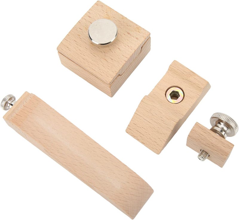 3 Pcs Wooden Sanding Block, Hand Sanding Tool for Leather Craft, Beech Wood Sandpaper Block with Ergonomic Handle, Small Sanding Block for Edge Polishing and Shaping in Most Scenar - Image 2