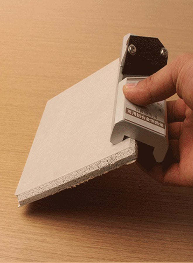 Plasterboard Chamfering Planer Wood Edges Trimming Tool Tilt 45° Angle Ceiling Decorative Planer Aluminum Alloy Plane Planer - Image 2