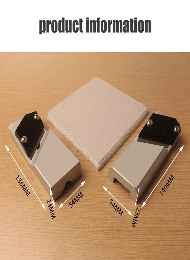 Plasterboard Chamfering Planer Wood Edges Trimming Tool Tilt 45° Angle Ceiling Decorative Planer Aluminum Alloy Plane Planer - Image 4