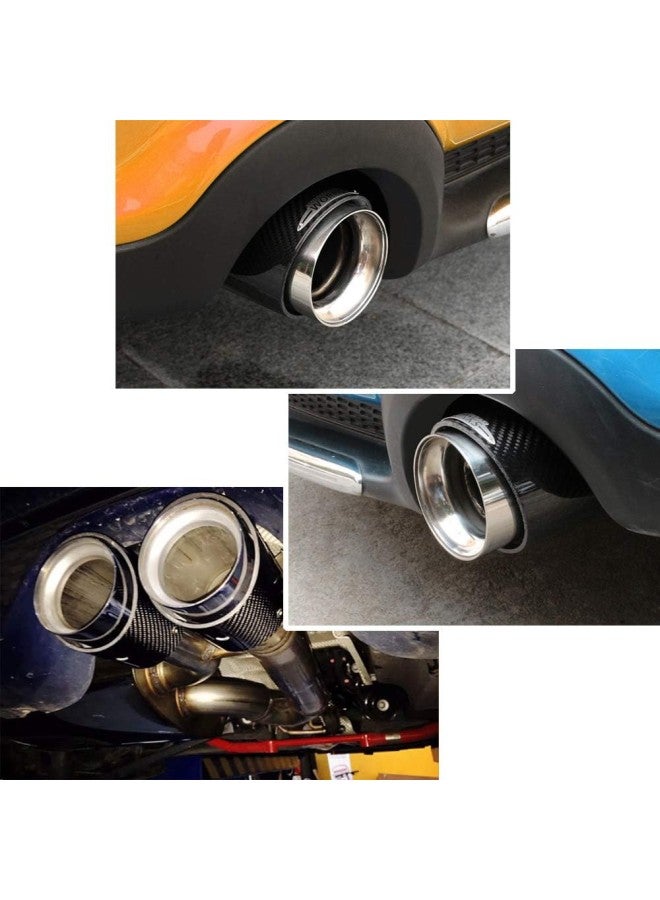 klarako Car Carbon Fiber Exhaust Pipe Tail Muffler Tip Replacement Exhaust Pipes for Cooper ONE Clubman R55 R56 R57 R58 R59 R61 Hatchback Coupe Countryman Paceman  - Image 3