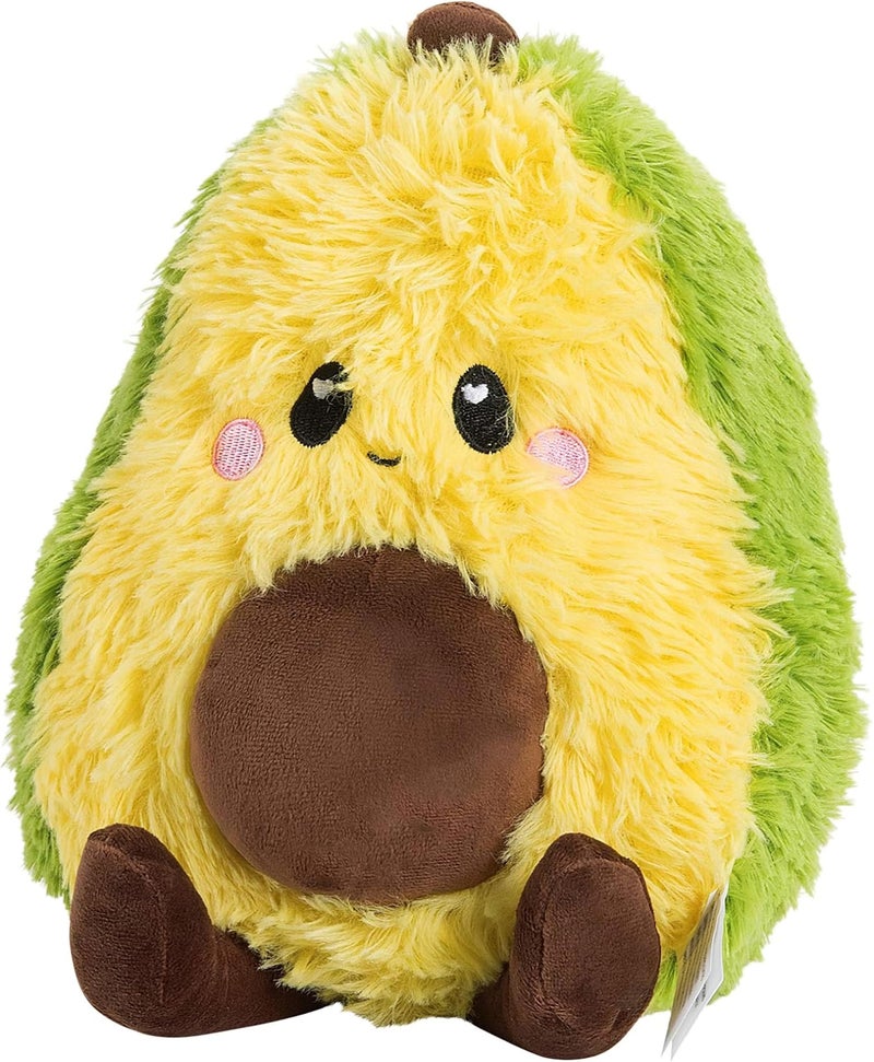 Happy Fuel Happy Fuel Avocado Microwavable Unscented 15lbs Heating Pad For Women And Kids Cute Soft Cozy Pillow Plush Heatable Warm Stuffed Animals Kawaii Hot Cold Plushie Food Toy Avocado Gifts For Girls