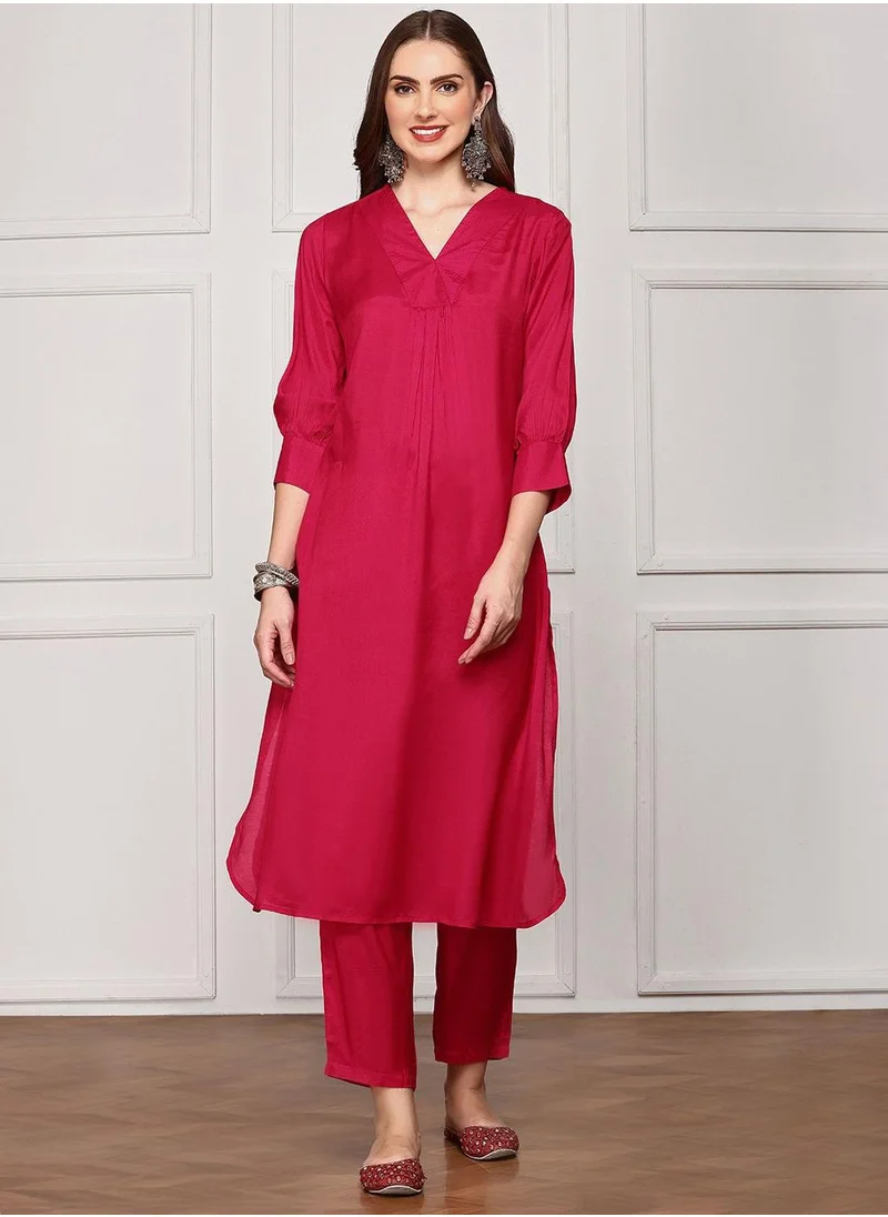 ISHIN Women Viscose Shantoon 2 pcs (Kurta with Bottom)