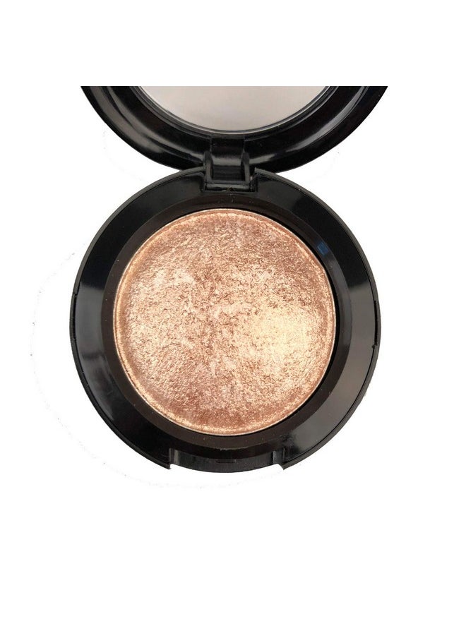 Mallofusa Single Shade Baked Eye Shadow Palette Glitter Powder In Shimmer 15 Metallic Colors Optional (Golden)  - Image 1