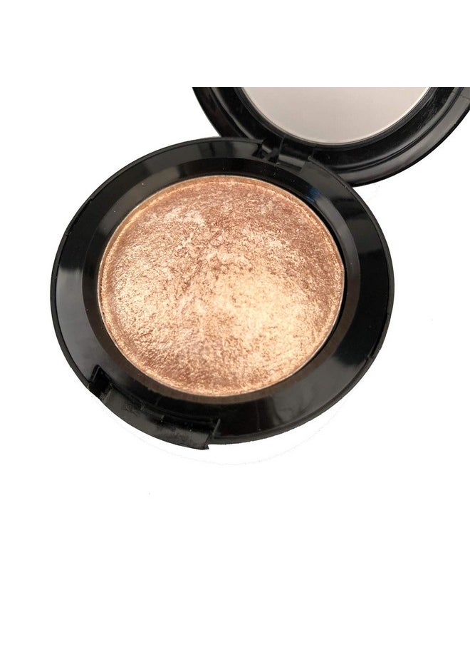 Mallofusa Single Shade Baked Eye Shadow Palette Glitter Powder In Shimmer 15 Metallic Colors Optional (Golden)  - Image 4