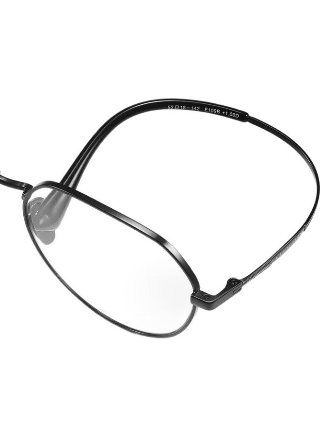 Sunset Red High-End Pure Titanium Reading Glasses E109B, Black, 2.00 Diopter, Recommended For Ages 55-59 - Image 3