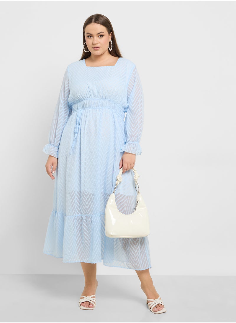 Ella Plus - فستان A-Line محبوك - Image 1