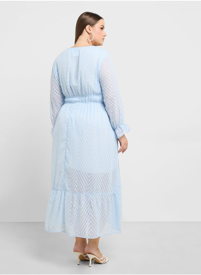 Ella Plus - فستان A-Line محبوك - Image 1
