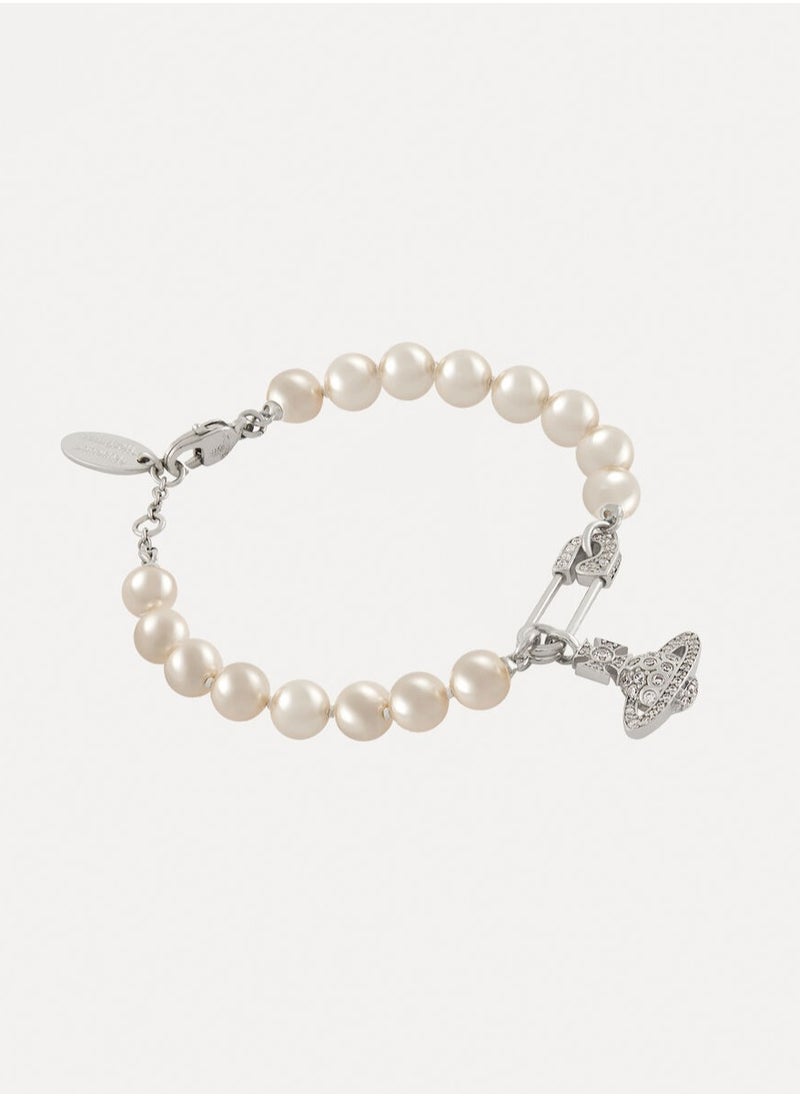 Vivienne Westwood Pin Pearl Saturn Bracelet  - Image 2