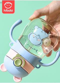 hibobi PPSU Baby Sippy Cup Boys and Girls Toddler Straw Cups Kids Water Bottle Spill Proof for School Outdoor Or Indoor BPA Free Easy To Hold  - Image 3