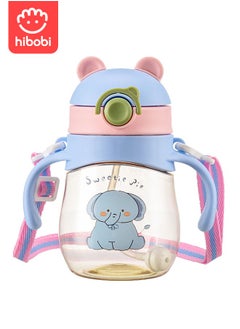 hibobi PPSU Baby Sippy Cup Boys and Girls Toddler Straw Cups Kids Water Bottle Spill Proof for School Outdoor Or Indoor BPA Free Easy To Hold  - Image 2