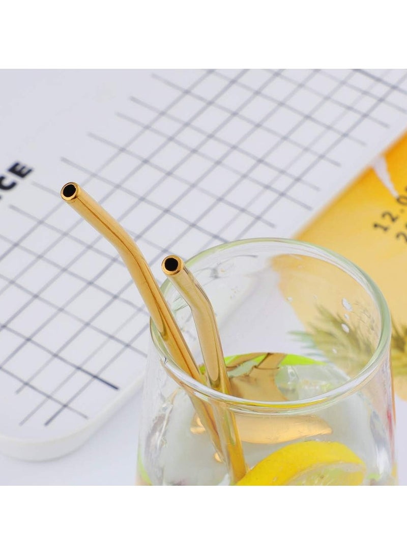 مجموعة من 6 ملاعق شاليموه كوكتيل 2 فى 1 مقاومة للصدأ مع فرشاة تنظيف - Image 2