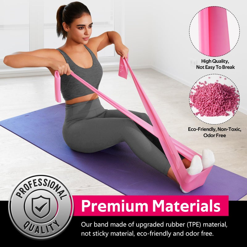 WALITO Resistance Bands for Working Out, Exercise Bands for Women and Men, Workout Bands for Yoga, Physical Therapy, Stretch, Recovery, Pilates, Rehab, Strength Training and Home Gym - Image 3