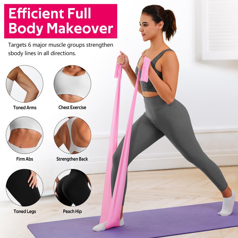WALITO Resistance Bands for Working Out, Exercise Bands for Women and Men, Workout Bands for Yoga, Physical Therapy, Stretch, Recovery, Pilates, Rehab, Strength Training and Home Gym - Image 4