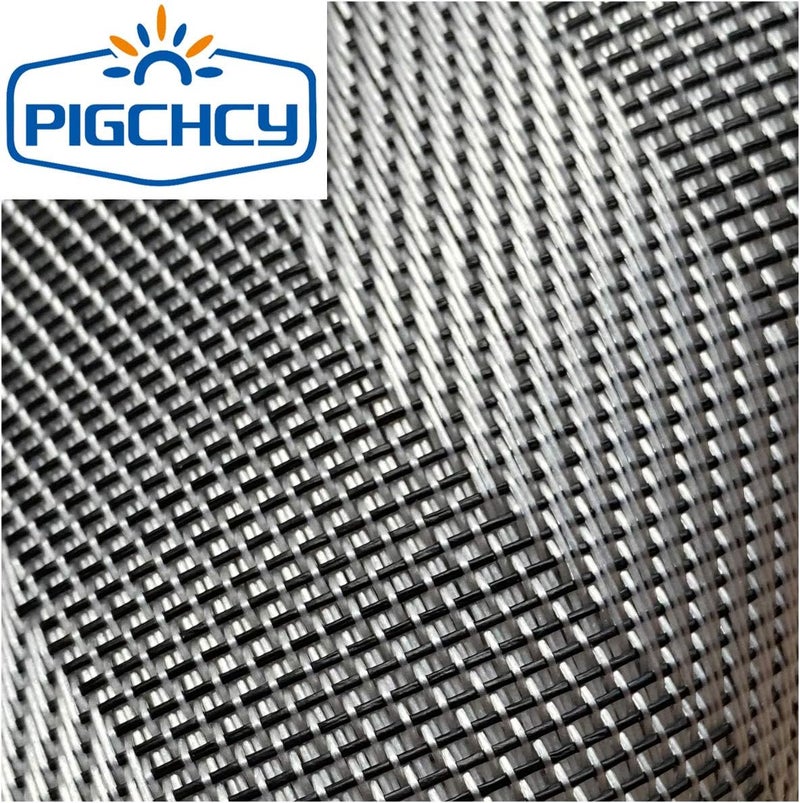 pigchcy Round Placemat Set of 8 Heat Resistant Vinyl Cross-Weave Placemats for Round Dinner Table Washable Kitchen Table Mats (8pcs, Deep Silver) - Image 4